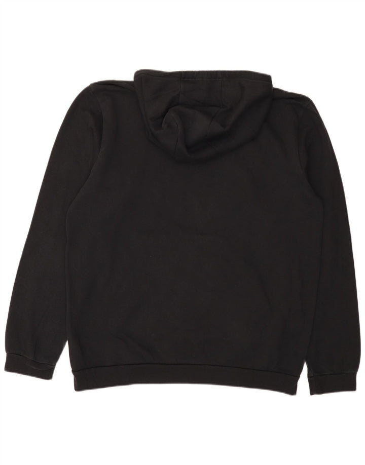 Adidas Mens Hoodie Jumper Grande Algodão Preto