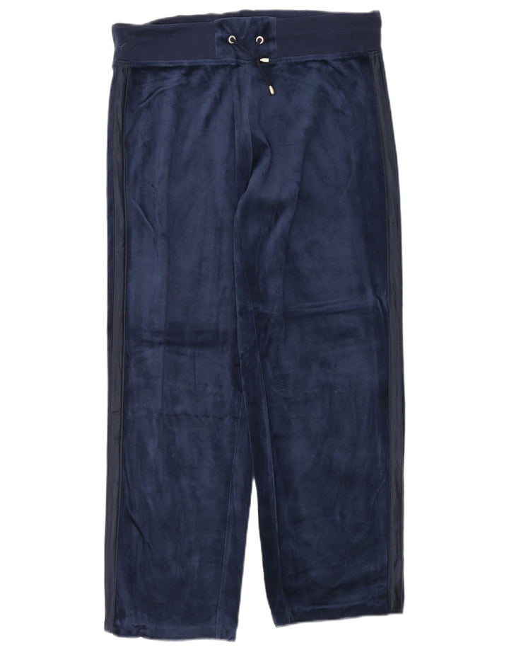 Calça feminina de veludo ELLESSE UK 18 XL azul marinho