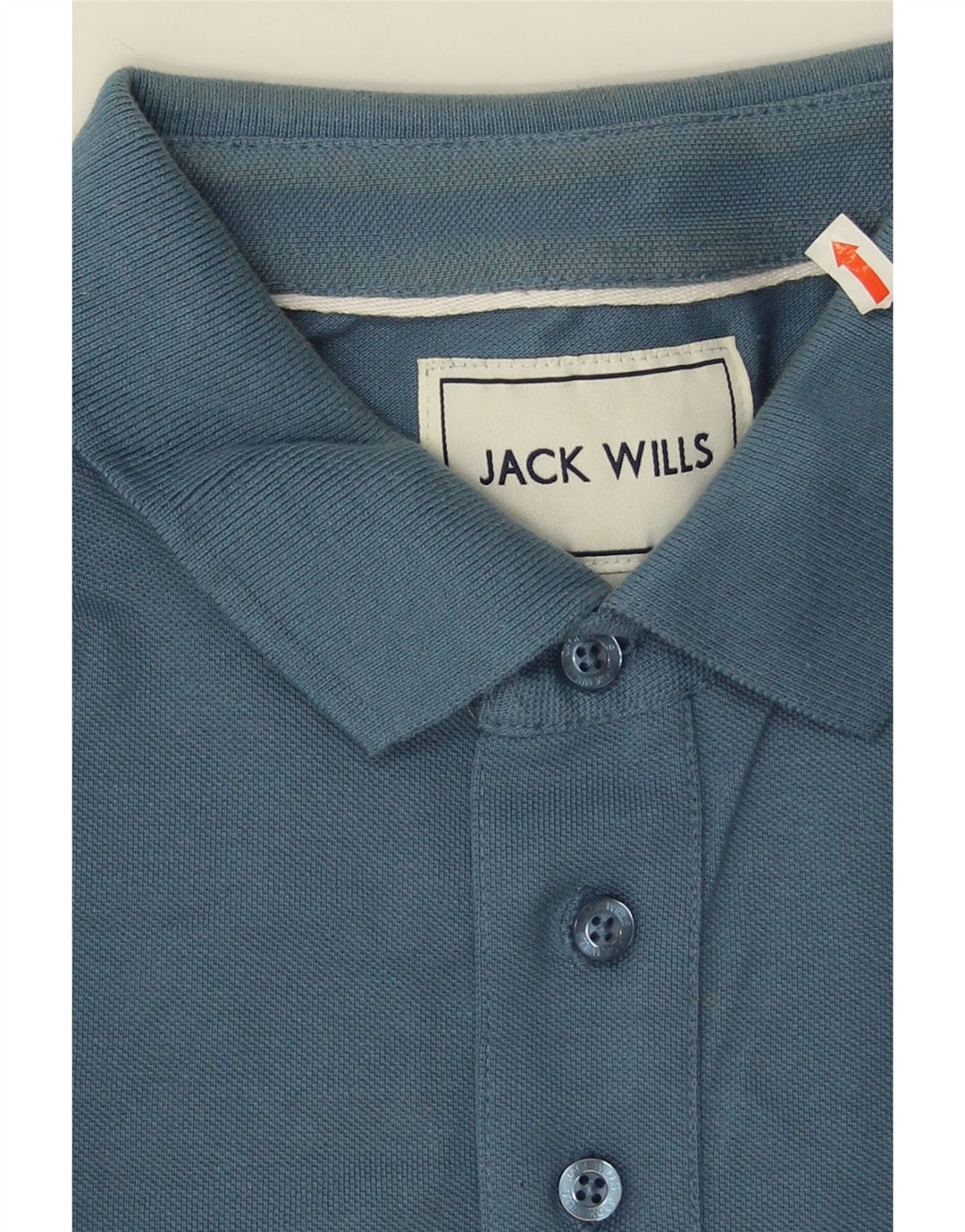 Camisa polo masculina Jack Wills grande algodão azul