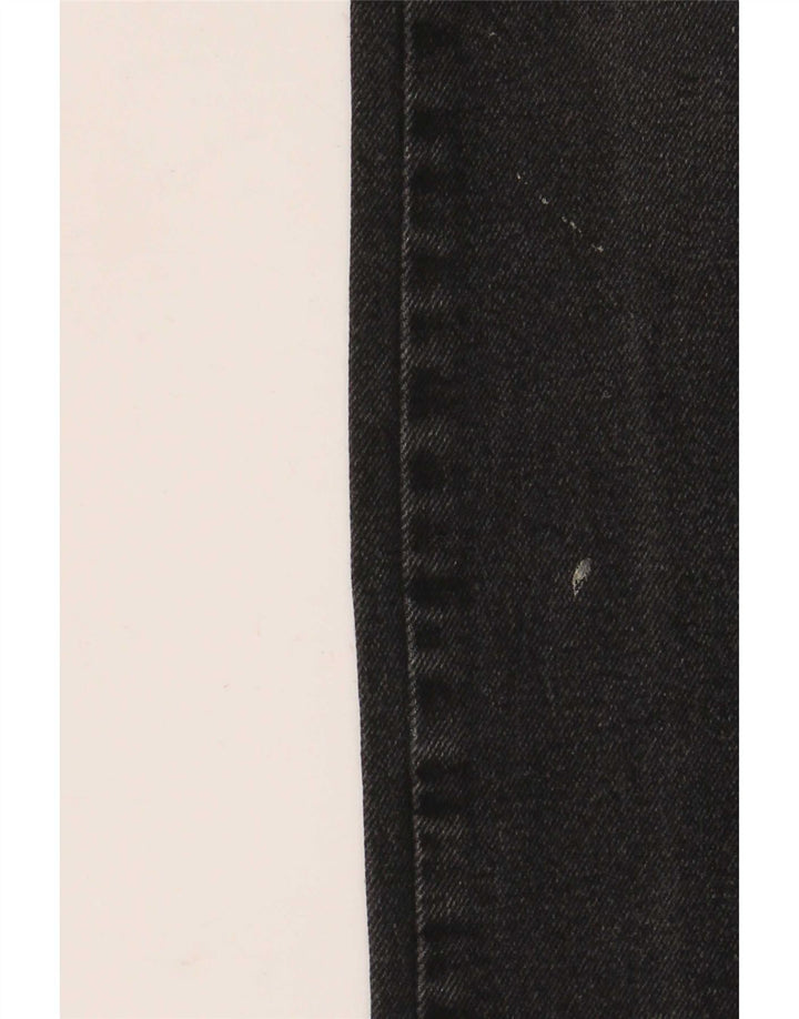 Wrangler Mens Straight Jeans W32 L34 Algodão Preto