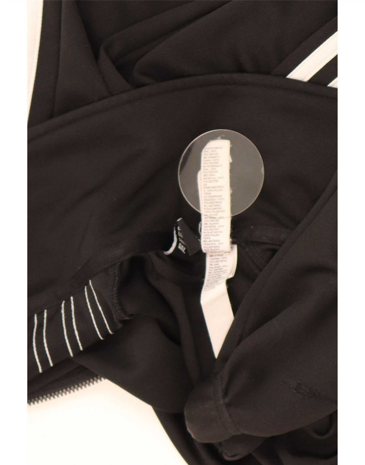 Adidas Mens Tracksuit Top Jacket UK 38/40 Médio Preto Poliéster