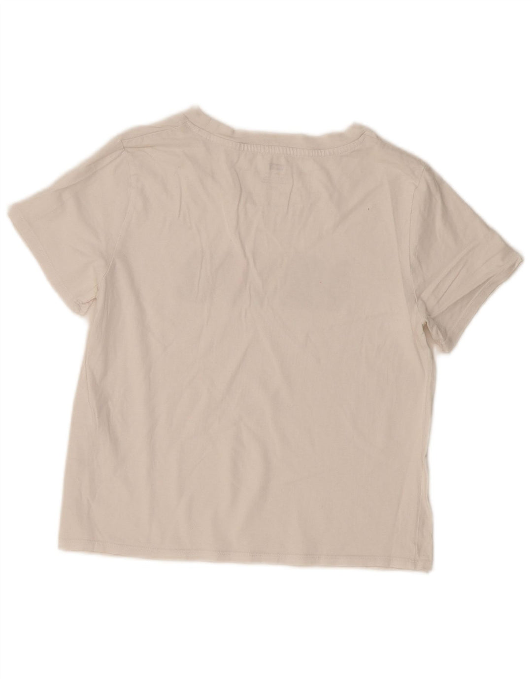 Camiseta feminina gráfica Levi's UK 10 pequena branca