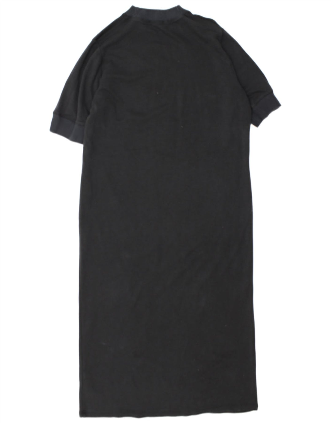 Zara Vestido maxi feminino oversized Reino Unido 14 algodão cinza médio