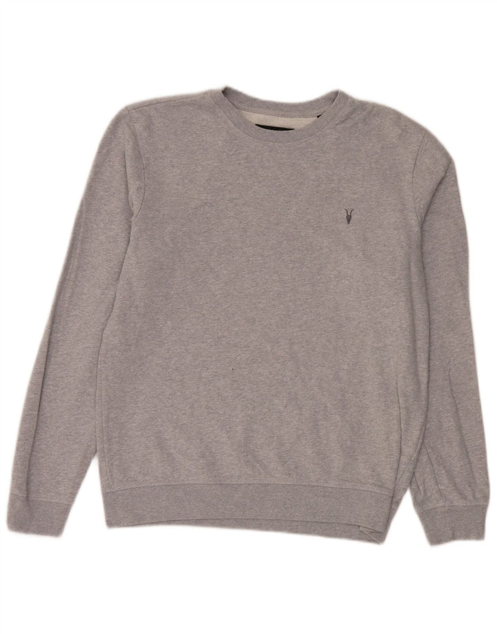 All Saints moletom masculino jumper médio algodão cinza