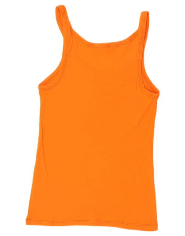 UNITED COLORS OF BENETTON Colete feminino crop top pequeno laranja