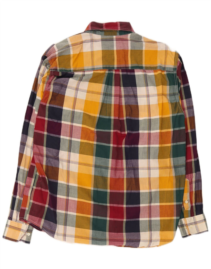 Alley & Sons Camisa xadrez masculina média de algodão xadrez multicolorido