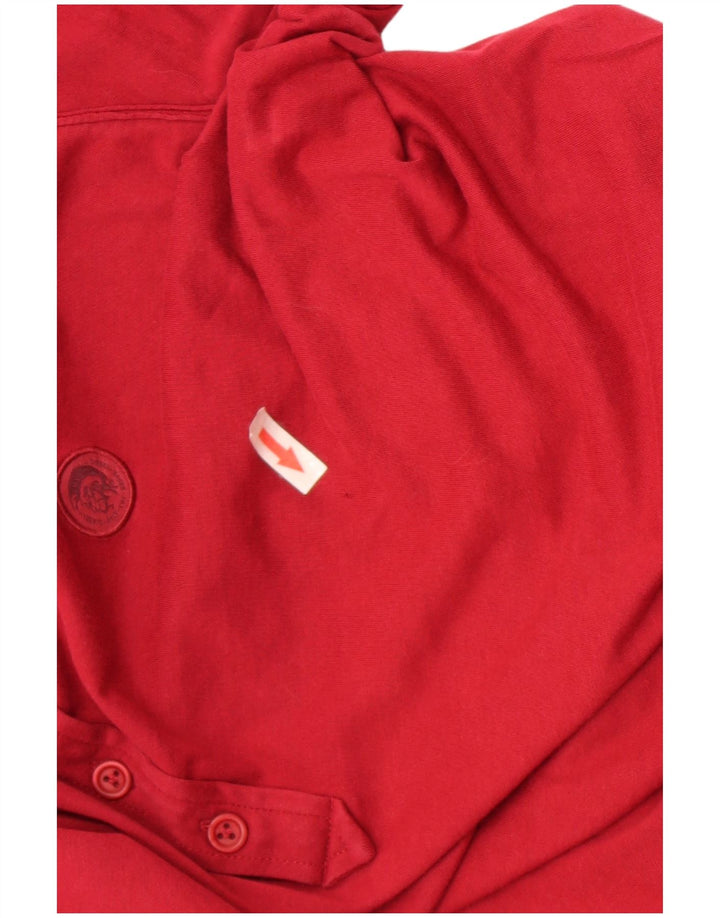 Camisa polo masculina diesel pequena Borgonha