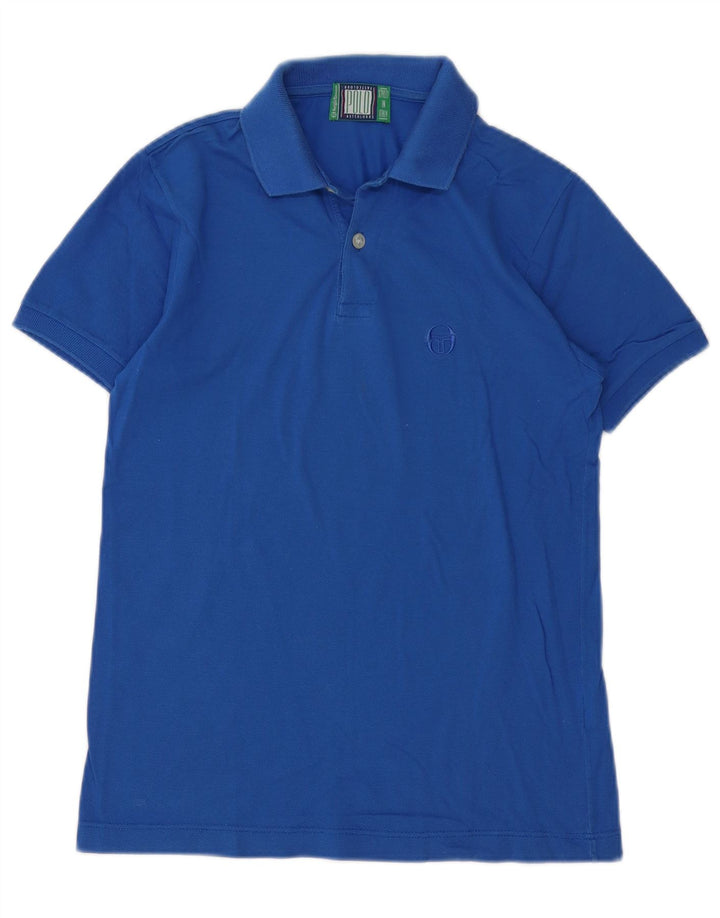 Camisa polo feminina Sergio Tacchini IT 42 algodão azul médio