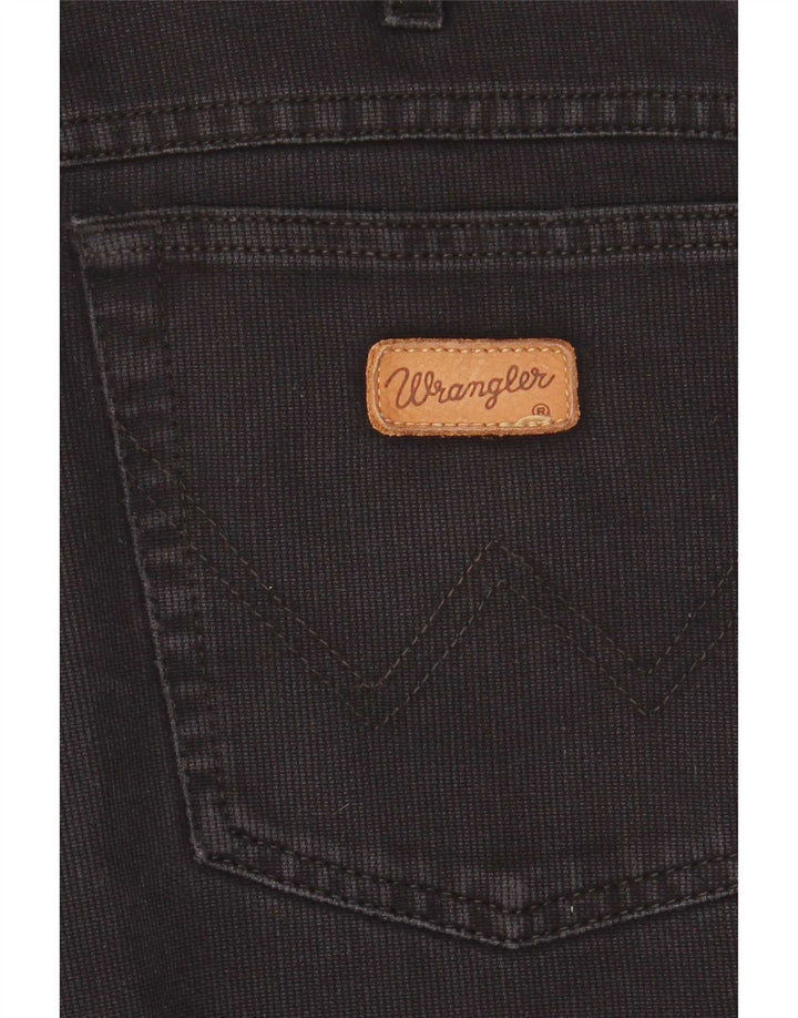 Wrangler Calça masculina reta casual W32 L30 preta