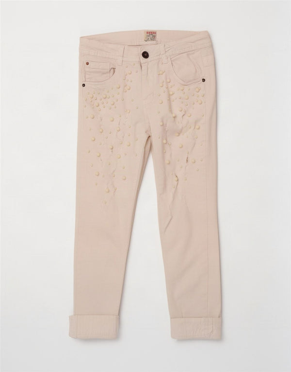 Calça jeans feminina Guess W26 L23 branca manchada