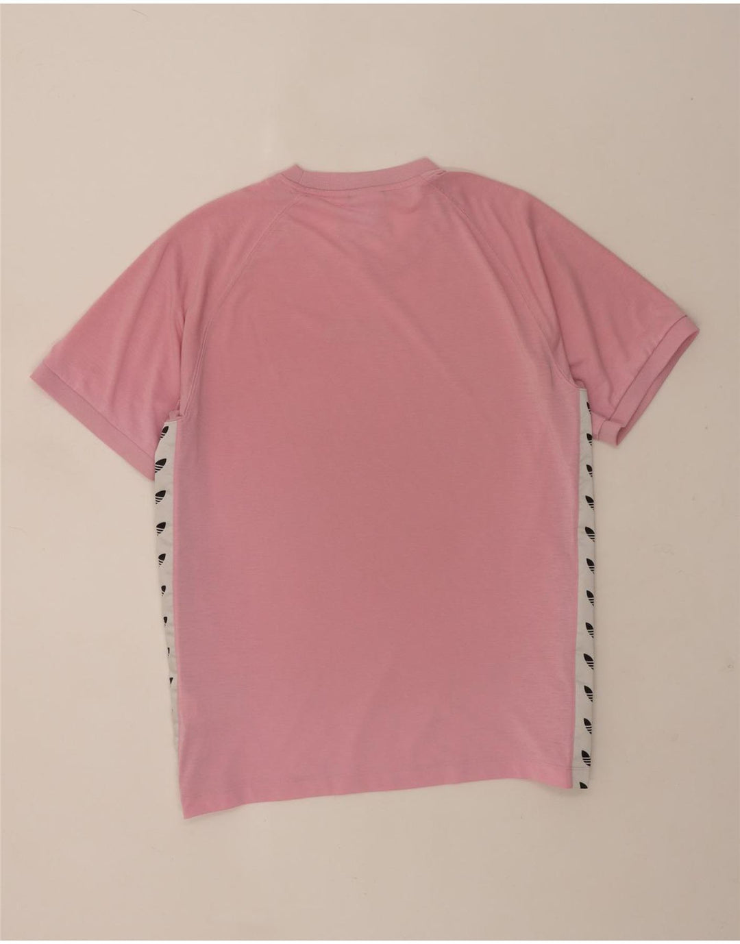 Adidas Mens Graphic T-Shirt Top Grande Rosa Colorblock Poliéster