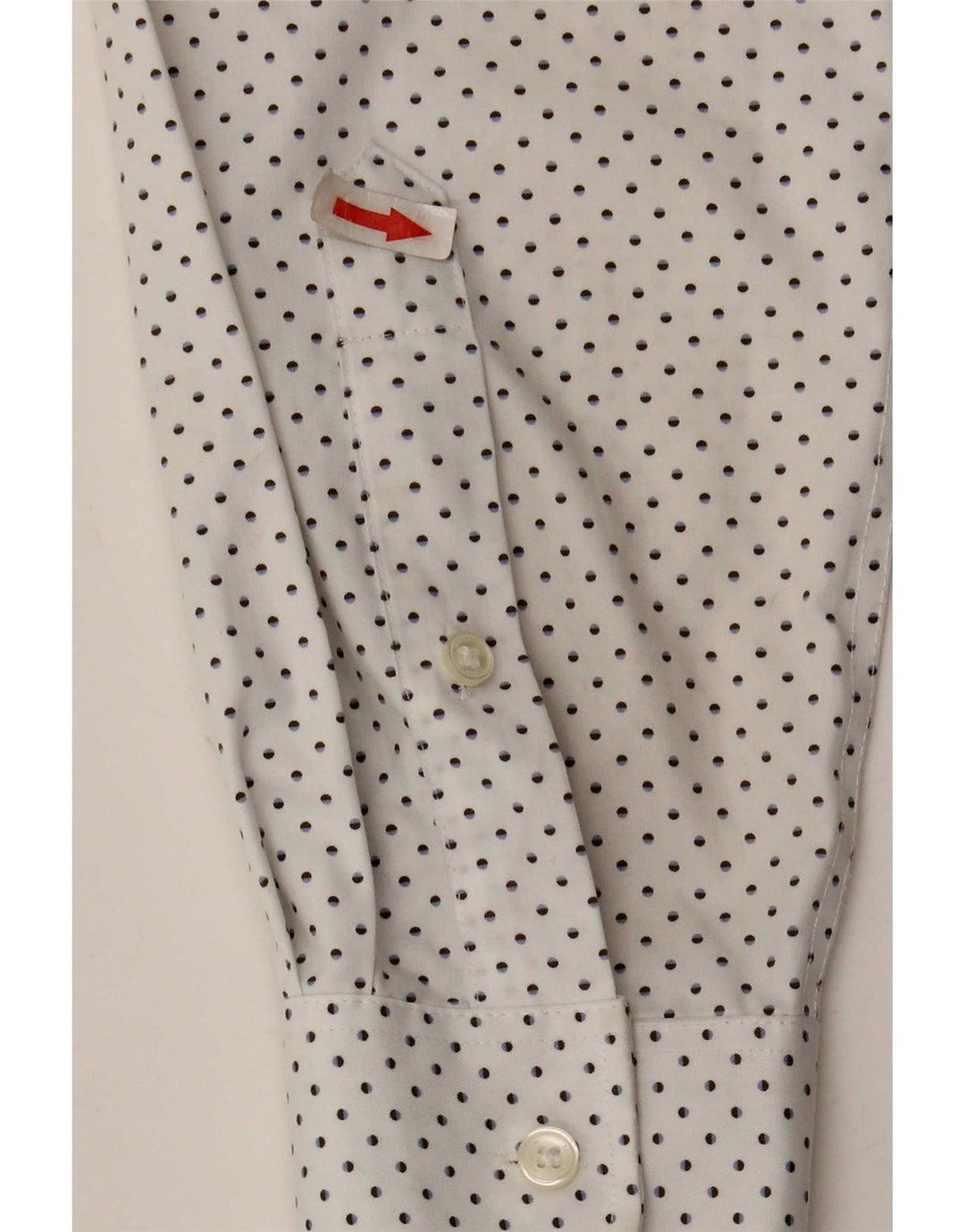 Tommy Hilfiger Mens Slim Fit Camisa Tamanho 16 Grande Branco Manchado