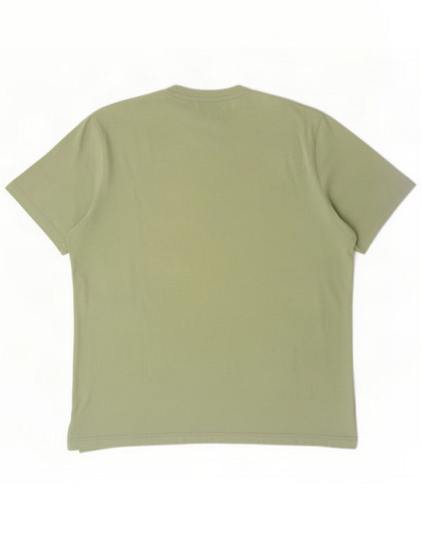 Puma Mens Graphic T-Shirt Top XL Algodão Verde