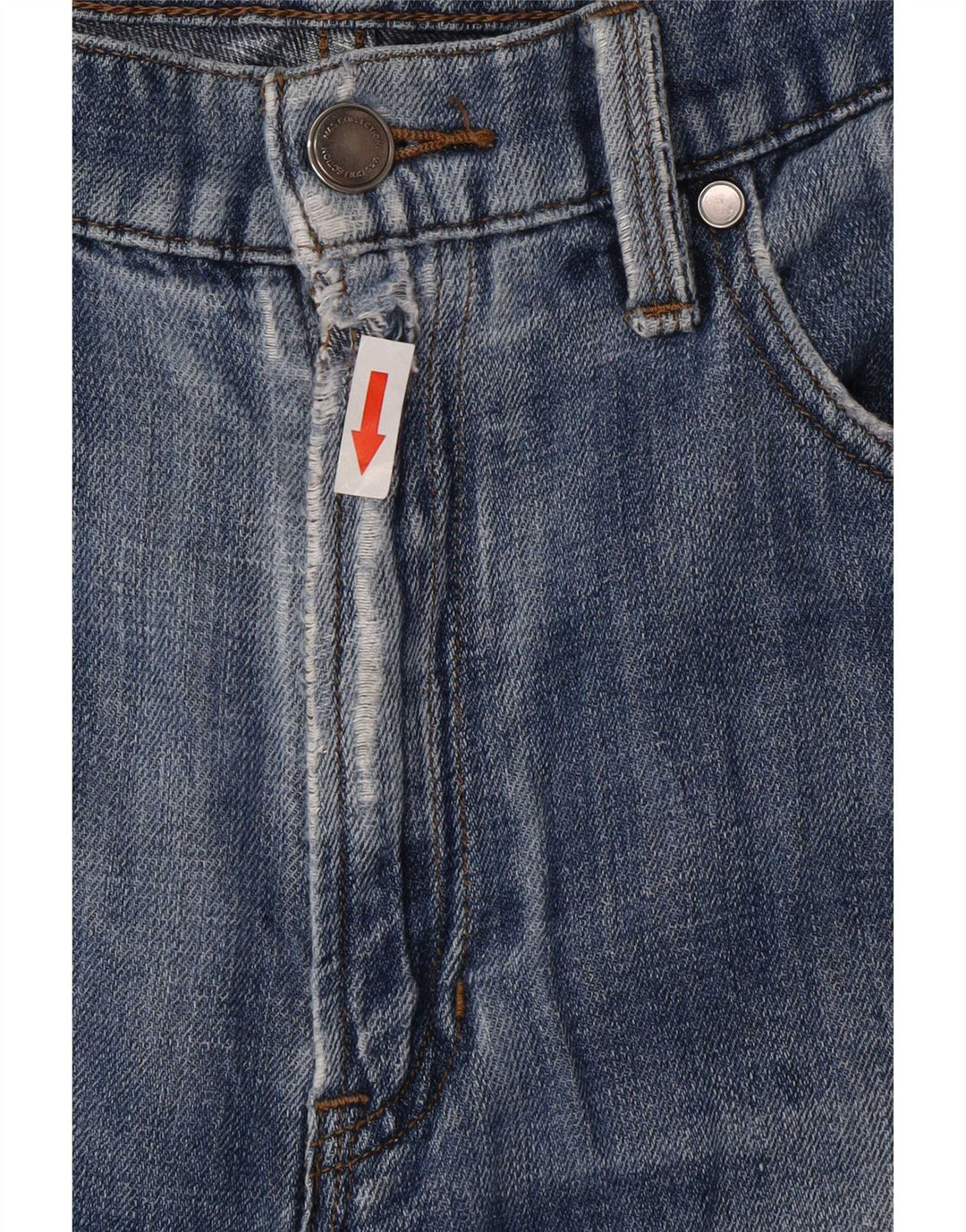 Jeans retos masculinos Marks & Spencer W32 L31 algodão azul