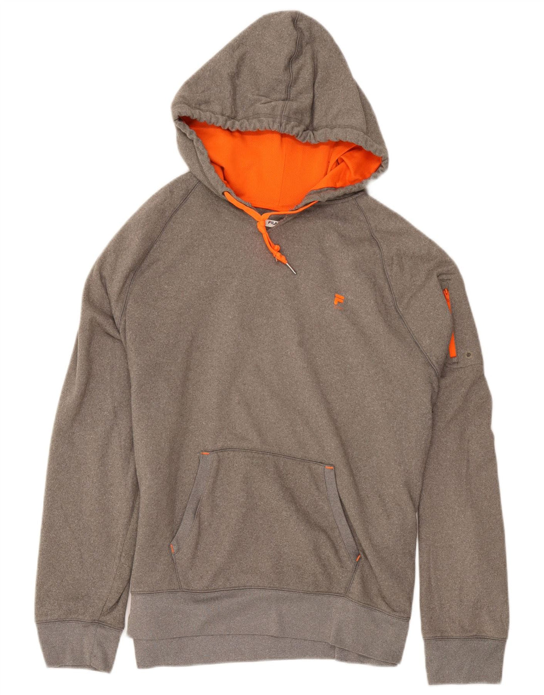 Fila Mens Hoodie Jumper XL Cinza Poliéster