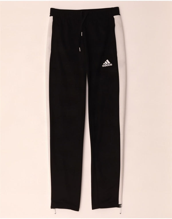 Calça de treino masculina Adidas Aeroready pequena preta colorblock poliéster