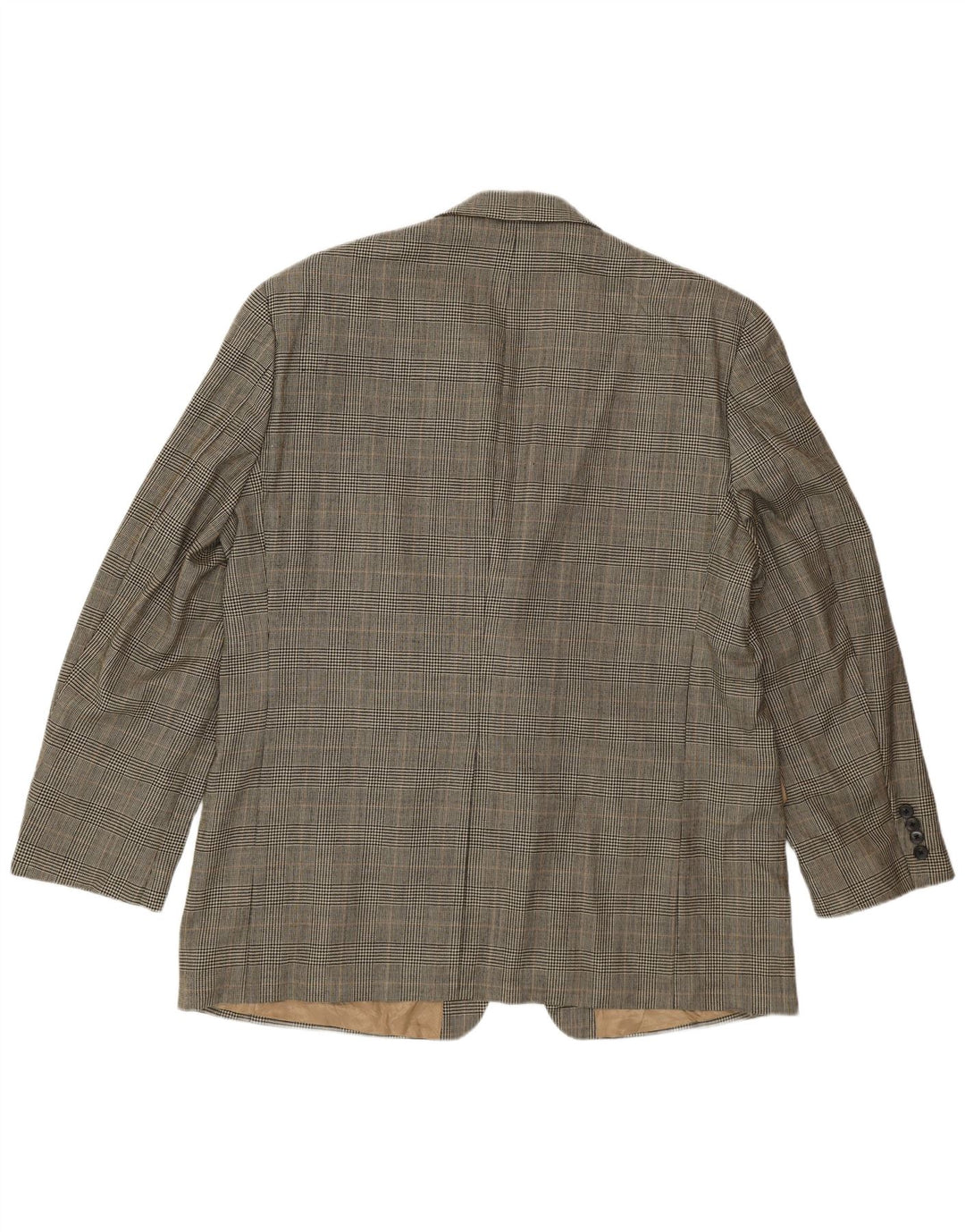 Polo Ralph Lauren Jaqueta blazer masculina de 2 botões Reino Unido 44 2XL Bege Houndstooth