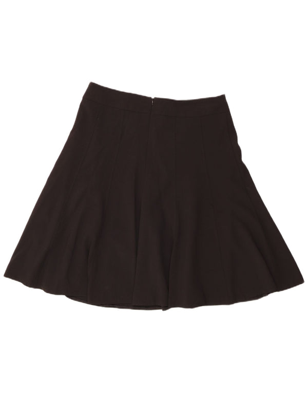 Saia feminina Marks & Spencer A-Line UK 12 Médio W32 Poliéster Preto