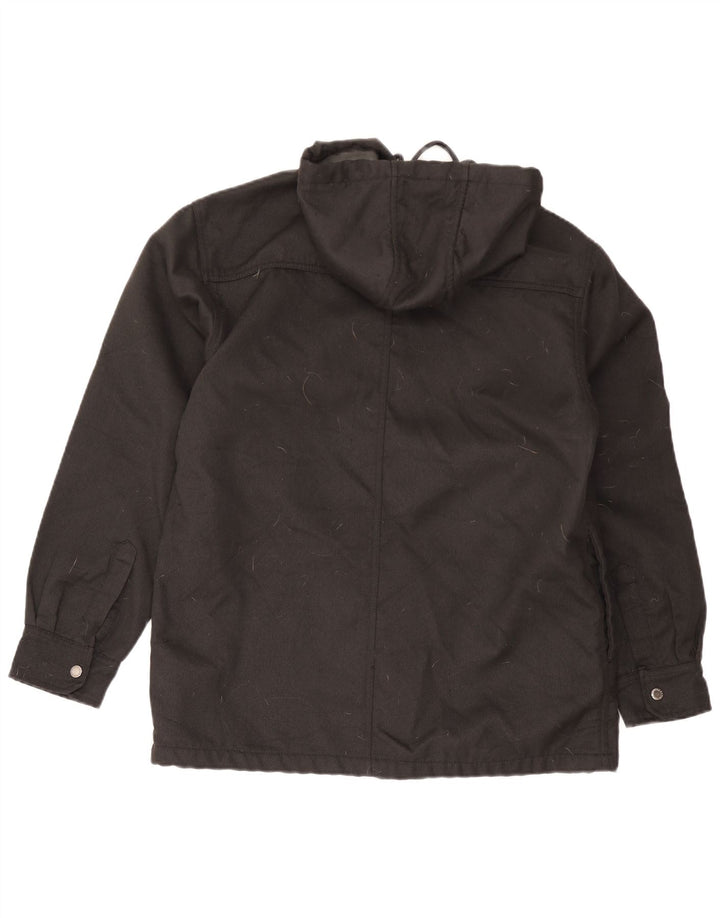 Jaqueta utilitária masculina Dickies com capuz Reino Unido 38/40 poliéster preto médio