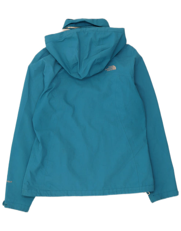 Jaqueta de chuva com capuz feminina The North Face UK 14 poliéster azul médio