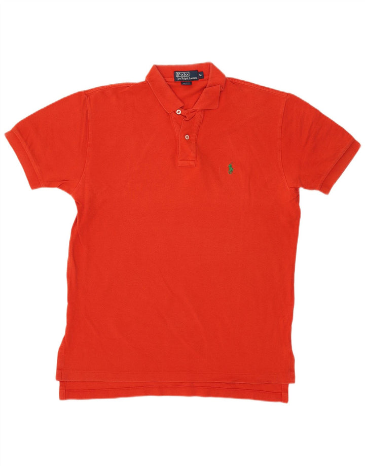 Camisa polo masculina Polo Ralph Lauren de algodão vermelho médio