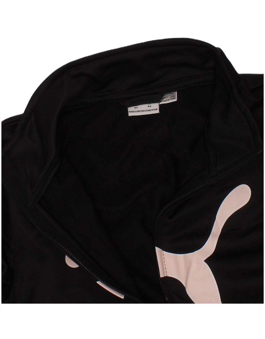 Jaqueta feminina Puma Graphic Tracksuit 5-6 anos preta