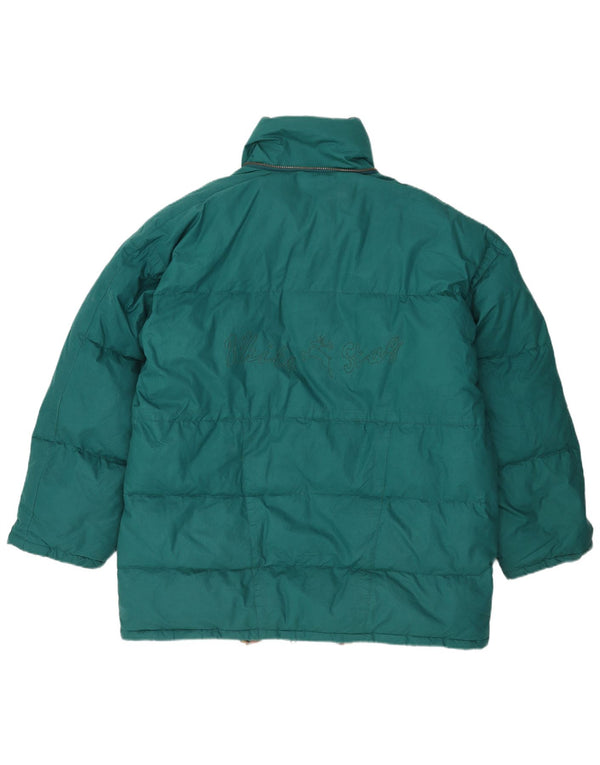 Jaqueta acolchoada masculina White Stag UK 42 XL algodão verde