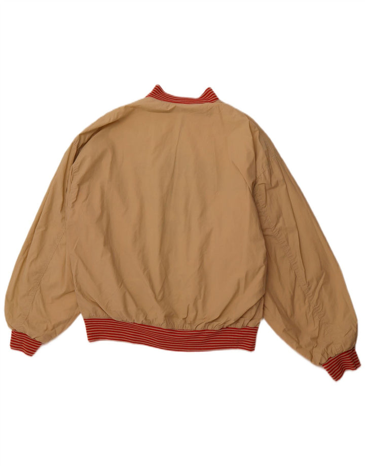 Jaqueta masculina gráfica reversível QUARRY UK 42 XL algodão branco