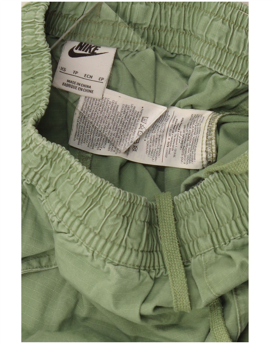 Shorts esportivos femininos NIKE UK 6 XS verde algodão