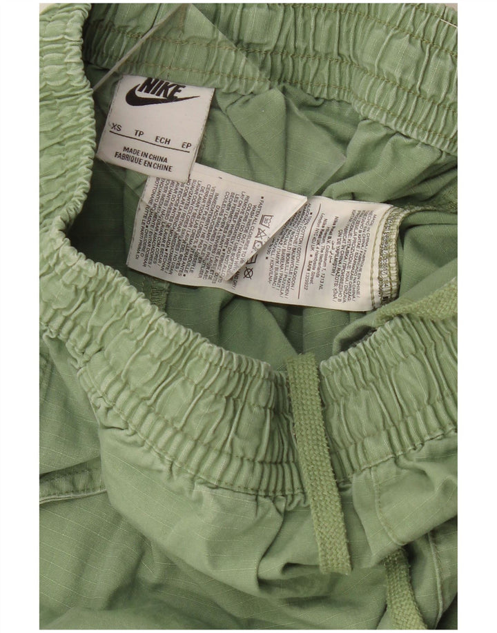 Shorts esportivos femininos NIKE UK 6 XS verde algodão