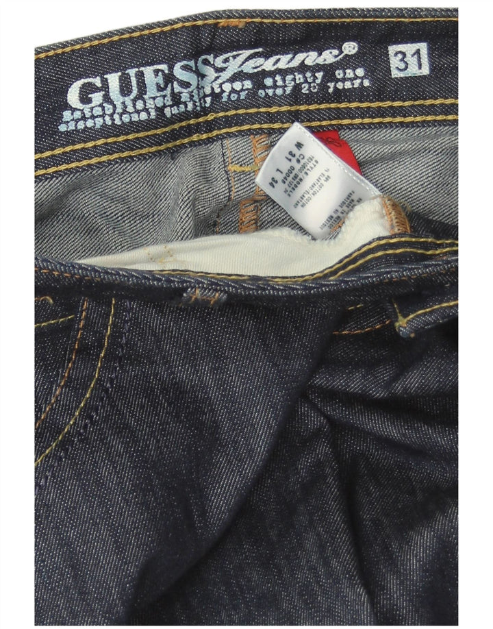 Guess Calça Jeans Feminina Bootcut W31 L34 Azul Marinho Algodão