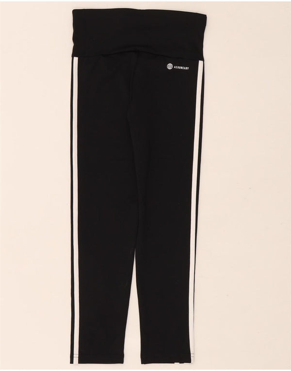 Leggings Adidas Aeroready para meninas 9-10 anos preto poliéster
