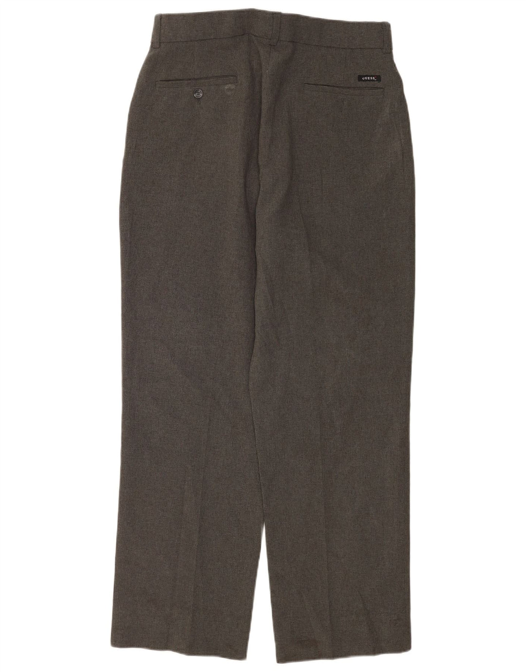 Guess Calça masculina reta W32 L30 poliéster cinza
