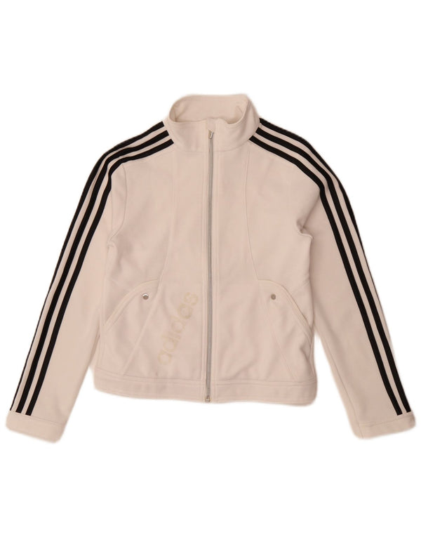 Jaqueta Adidas Girls Graphic Treino Top 11-12 Anos Poliéster Branco