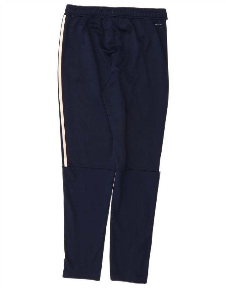 Calças de treino ADIDAS Menino Climalite 13-14 anos azul marinho poliéster