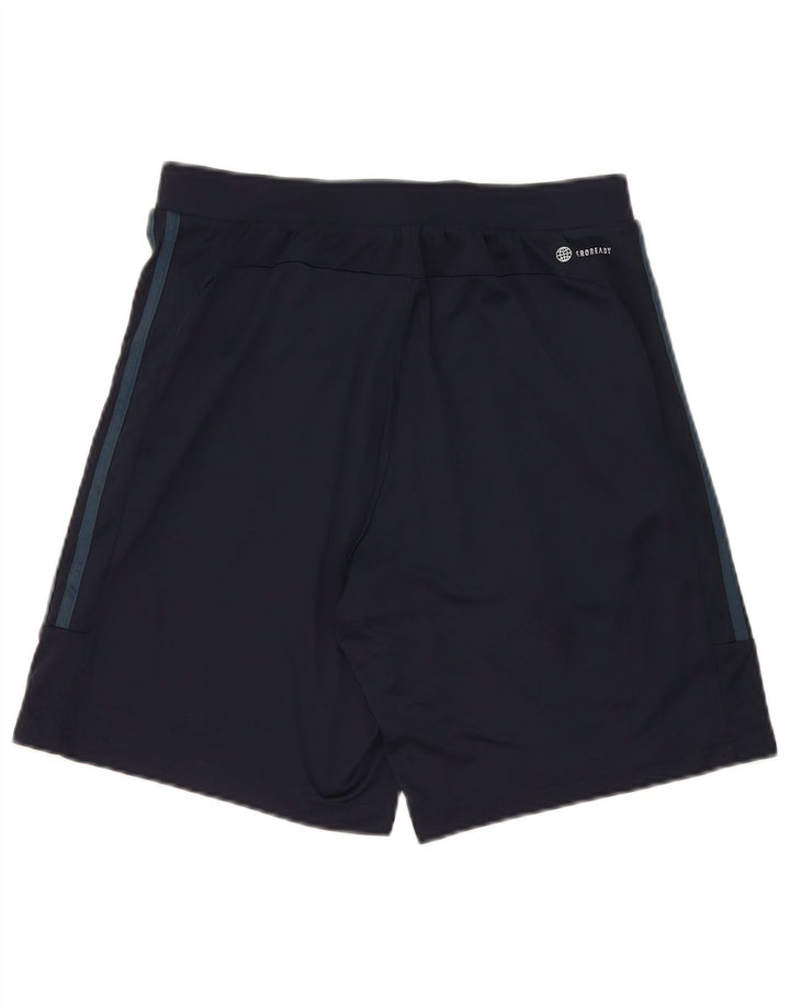 Adidas Mens Aeroready Sport Shorts Médio Azul Marinho Poliéster