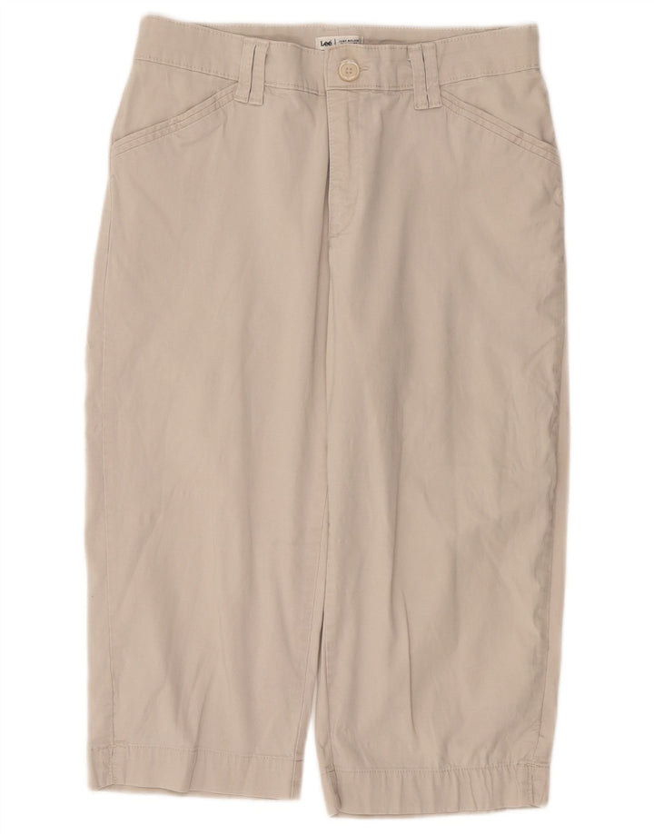 Calça capri feminina LEE W30 L19 bege