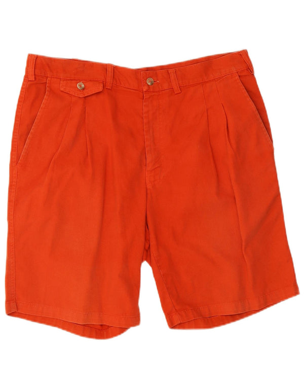 Johnny Lambs Mens Pegged Chino Shorts IT 52 XL W34 Algodão Laranja