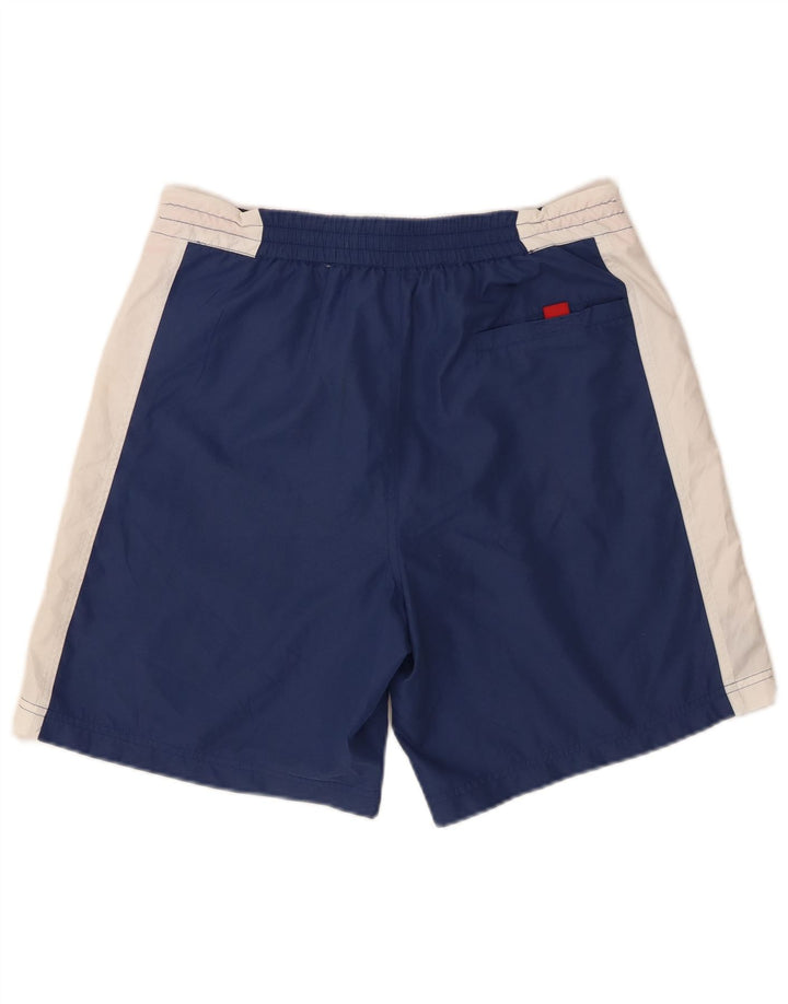 Shorts de natação masculino Kappa grande poliéster colorblock azul marinho