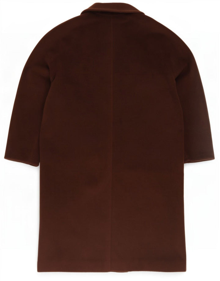 Max Mara Casaco feminino oversized com peito duplo Reino Unido 14 grande marrom