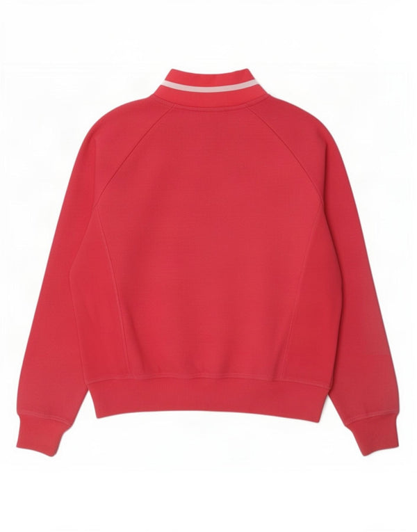 Fila moletom feminino jumper UK 14 médio algodão rosa