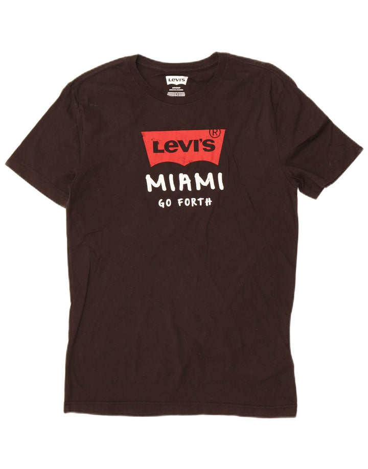 Camiseta Levi's Masculina Miami Graphic Top Pequeno Algodão Preto