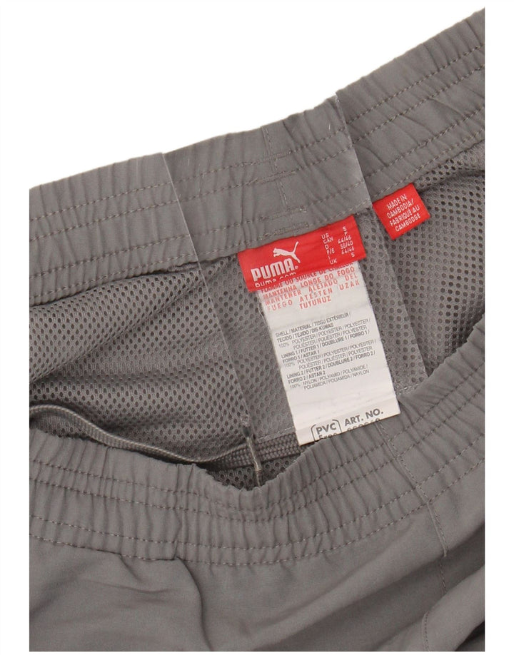 Calça de treino masculina PUMA joggers pequeno poliéster cinza