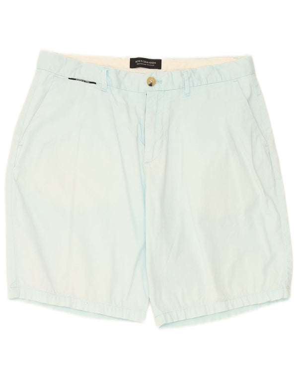 Scotch & Soda Mens Chino Shorts W31 Algodão Azul Médio