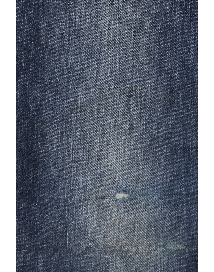 Jeans retos femininos Massimo Dutti EU 42 Grande W32 L34 Azul marinho