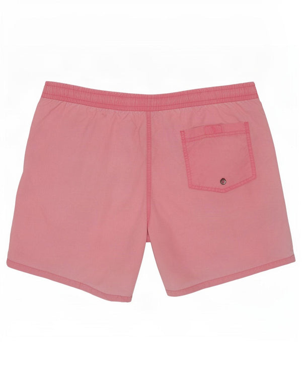 Zara Shorts de banho masculino grande rosa poliamida