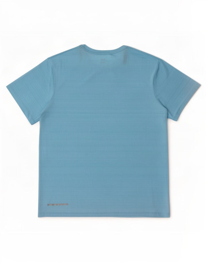 Camiseta Nike Masculina Dri Fit Top Grande Listrada Azul Poliéster
