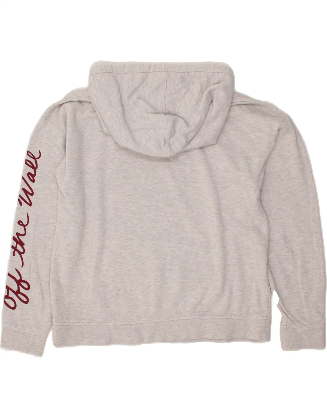 VANS Womens Graphic Hoodie Jumper UK 16 Large Grey Cotton Vintage Vans and Second-Hand Vans from Messina Hembry 
