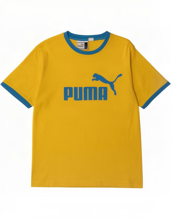 Puma Camiseta Masculina Graphic Top Pequeno Amarelo