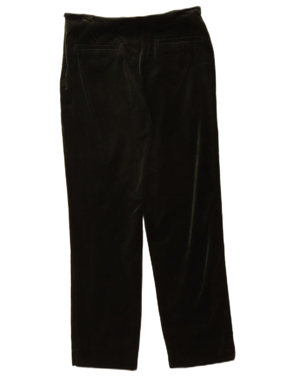 Zara Womens Straight Casual Trousers XS W24 L26 Green